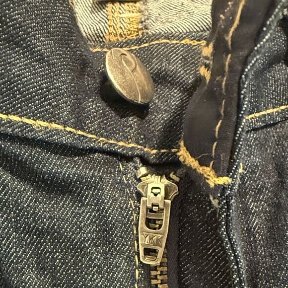 Paige Peg Skinny Dark Wash Mid Rise Tall Denim Jeans - Picture 13 of 16